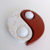 Porta velas Yin Yang