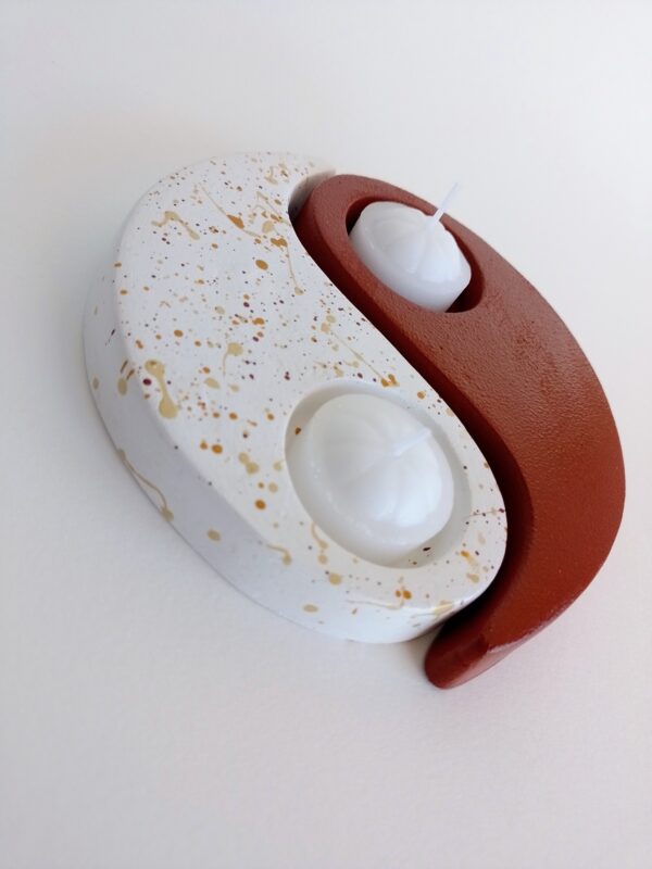 Porta velas Yin Yang