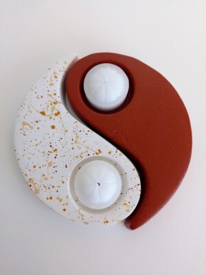 Porta velas Yin Yang