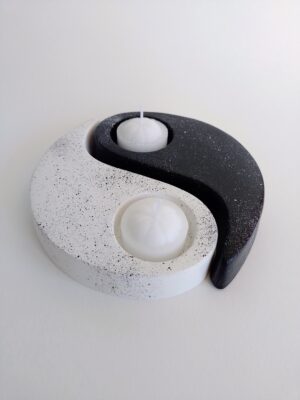 Porta velas Yin Yang