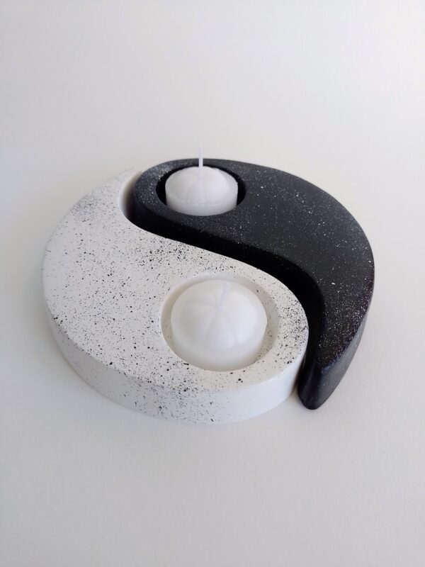 Porta velas Yin Yang