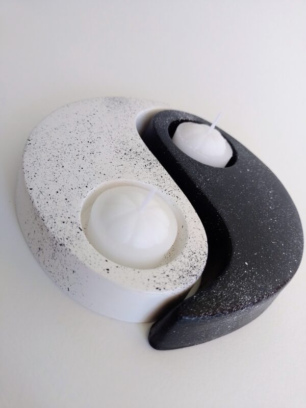 Porta velas Yin Yang