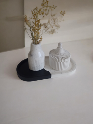 Combo base con jarrón y alhajero