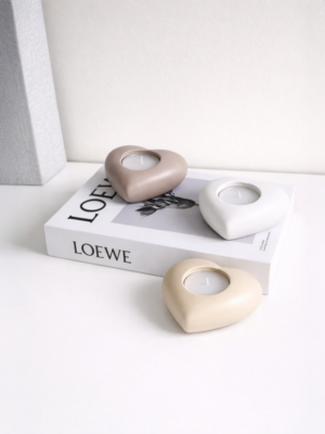 Porta vela corazón Porta vela corazón